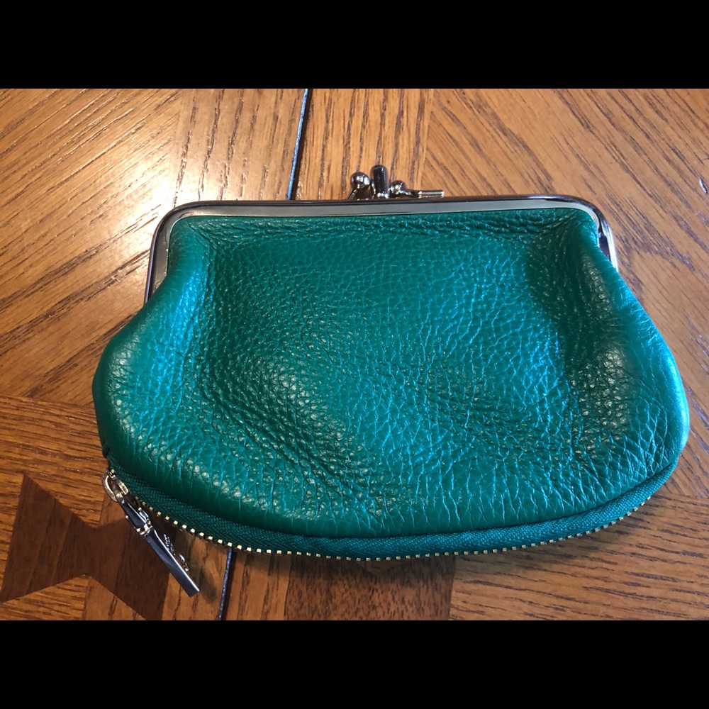 DKNY leather coin purse wallet